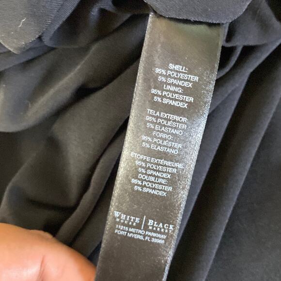 White House Black Market High-Neck Draped Mini Dress S Wedding Goth Egirl - Picture 7 of 13